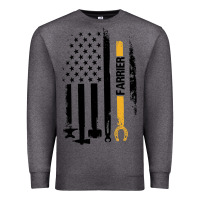Charcoal Heather farrier, horse lovers no hoof no horse barefoot father's day pullover Premium Sweatshirt - linhVisuals