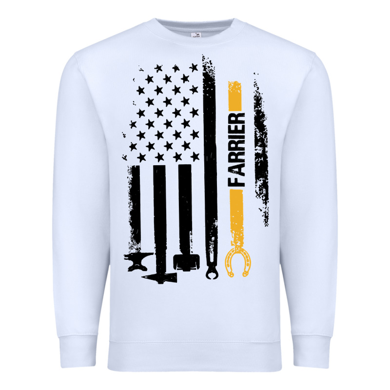 Farrier, Horse Lovers No Hoof No Horse Barefoot Father's Day Pullover Premium Sweatshirt by linhVisuals | Teevron