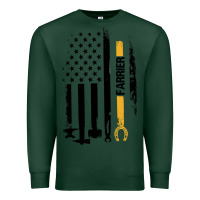 Sports Green farrier, horse lovers no hoof no horse barefoot father's day pullover Premium Sweatshirt - linhVisuals