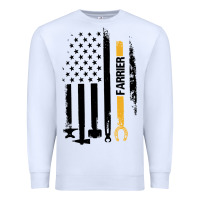 White farrier, horse lovers no hoof no horse barefoot father's day pullover Premium Sweatshirt - linhVisuals