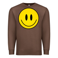 Chestnut retro happy vibe smiley face happy face graphic sweatshirt Premium Sweatshirt - linhVisuals