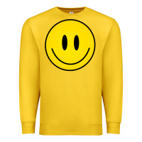 Lemon retro happy vibe smiley face happy face graphic sweatshirt Premium Sweatshirt - linhVisuals