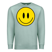 Seafoam retro happy vibe smiley face happy face graphic sweatshirt Premium Sweatshirt - linhVisuals