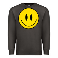 Smoke retro happy vibe smiley face happy face graphic sweatshirt Premium Sweatshirt - linhVisuals