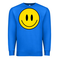 True Royal retro happy vibe smiley face happy face graphic sweatshirt Premium Sweatshirt - linhVisuals