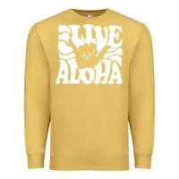 Antique Gold vintage live aloha state hawaiian islands shaka hawaii maui pullover h Premium Sweatshirt - linhVisuals