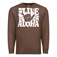 Chestnut vintage live aloha state hawaiian islands shaka hawaii maui pullover h Premium Sweatshirt - linhVisuals