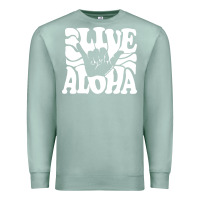 Seafoam vintage live aloha state hawaiian islands shaka hawaii maui pullover h Premium Sweatshirt - linhVisuals