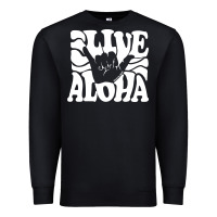 Black vintage live aloha state hawaiian islands shaka hawaii maui pullover h Premium Sweatshirt - linhVisuals