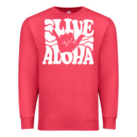 Cardinal vintage live aloha state hawaiian islands shaka hawaii maui pullover h Premium Sweatshirt - linhVisuals