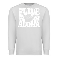 Dove Grey vintage live aloha state hawaiian islands shaka hawaii maui pullover h Premium Sweatshirt - linhVisuals