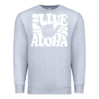 Heather Grey vintage live aloha state hawaiian islands shaka hawaii maui pullover h Premium Sweatshirt - linhVisuals
