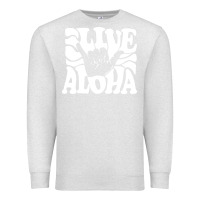 Oatmeal Heather vintage live aloha state hawaiian islands shaka hawaii maui pullover h Premium Sweatshirt - linhVisuals