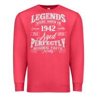 Cardinal legends were born in 1942 year of birth birthday t shirt Premium Sweatshirt - linhVisuals