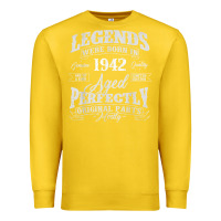 Lemon legends were born in 1942 year of birth birthday t shirt Premium Sweatshirt - linhVisuals