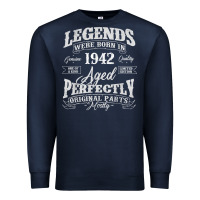 Navy legends were born in 1942 year of birth birthday t shirt Premium Sweatshirt - linhVisuals