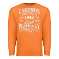 Carrot legends were born in 1942 year of birth birthday t shirt Premium Sweatshirt - linhVisuals