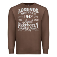 Chestnut legends were born in 1942 year of birth birthday t shirt Premium Sweatshirt - linhVisuals