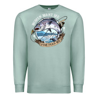 Seafoam funny women want me, fish fishing fear t shirt Premium Sweatshirt - linhVisuals