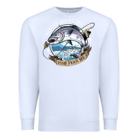 White funny women want me, fish fishing fear t shirt Premium Sweatshirt - linhVisuals