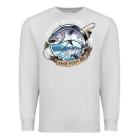 Dove Grey funny women want me, fish fishing fear t shirt Premium Sweatshirt - linhVisuals