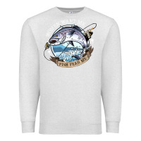 Oatmeal Heather funny women want me, fish fishing fear t shirt Premium Sweatshirt - linhVisuals