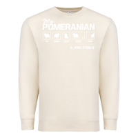 Sandshell dog pomeranian cute dog puppy pet black paw Premium Sweatshirt - linhVisuals