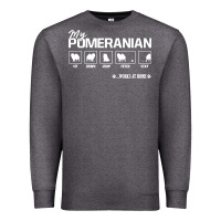 Dog Pomeranian Cute Dog Puppy Pet Black Paw Premium Sweatshirt | Teevron