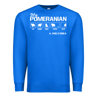 True Royal dog pomeranian cute dog puppy pet black paw Premium Sweatshirt - linhVisuals
