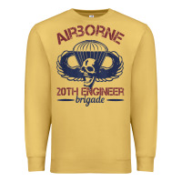 Antique Gold the engineers of 20th brigade t shirt Premium Sweatshirt - linhVisuals