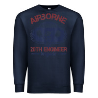 Navy the engineers of 20th brigade t shirt Premium Sweatshirt - linhVisuals