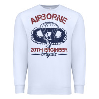 White the engineers of 20th brigade t shirt Premium Sweatshirt - linhVisuals