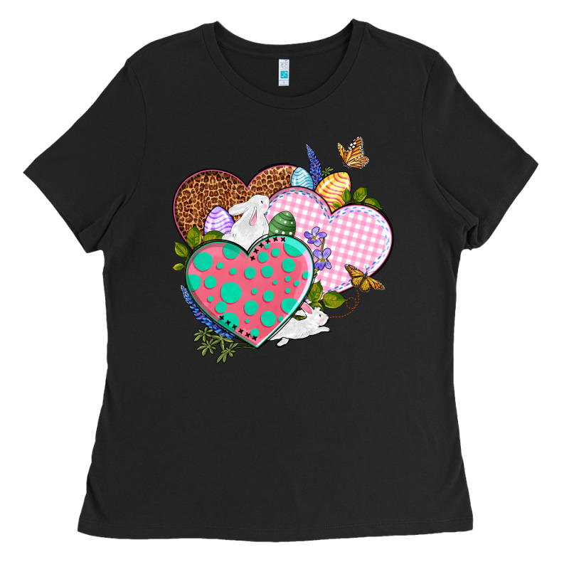 Easter Day Western Easter Hearts Ladies Tee by OliviaCreatesArt | Teevron