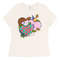 Bone Easter Day Western Easter hearts Ladies Tee - OliviaCreatesArt