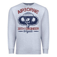 Heather Grey the engineers of 20th brigade t shirt Premium Sweatshirt - linhVisuals