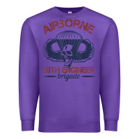 Purple the engineers of 20th brigade t shirt Premium Sweatshirt - linhVisuals