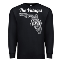 Black the villages fl   florida city mandala t shirt Premium Sweatshirt - linhVisuals