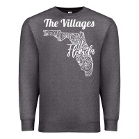 Charcoal Heather the villages fl   florida city mandala t shirt Premium Sweatshirt - linhVisuals