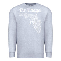 Heather Grey the villages fl   florida city mandala t shirt Premium Sweatshirt - linhVisuals
