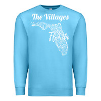 Ocean Blue the villages fl   florida city mandala t shirt Premium Sweatshirt - linhVisuals