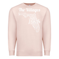 Pale Pink the villages fl   florida city mandala t shirt Premium Sweatshirt - linhVisuals