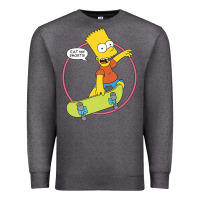 Charcoal Heather the simpsons bart simpson eat my shorts premium t shirt Premium Sweatshirt - linhVisuals