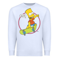White the simpsons bart simpson eat my shorts premium t shirt Premium Sweatshirt - linhVisuals