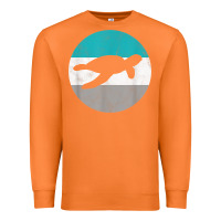 Carrot sea turtle retro gift for men or boys t shirt Premium Sweatshirt - linhVisuals