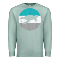 Seafoam sea turtle retro gift for men or boys t shirt Premium Sweatshirt - linhVisuals