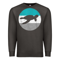 Smoke sea turtle retro gift for men or boys t shirt Premium Sweatshirt - linhVisuals