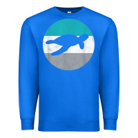 True Royal sea turtle retro gift for men or boys t shirt Premium Sweatshirt - linhVisuals