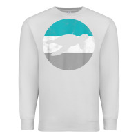 Dove Grey sea turtle retro gift for men or boys t shirt Premium Sweatshirt - linhVisuals