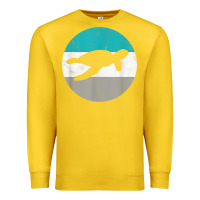 Lemon sea turtle retro gift for men or boys t shirt Premium Sweatshirt - linhVisuals
