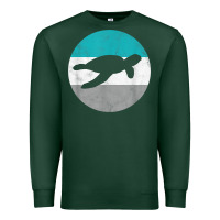 Sports Green sea turtle retro gift for men or boys t shirt Premium Sweatshirt - linhVisuals